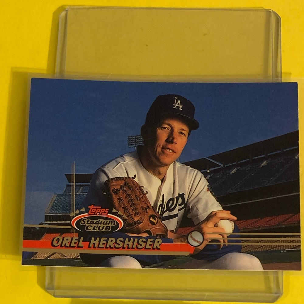 Orel Hershiser #544 1993 Topps Stadium Club Baseball Trading Card